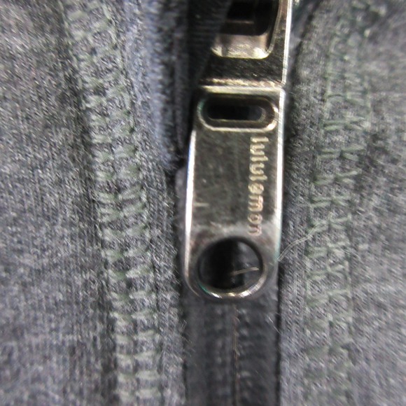 Lululemon Men Charcoal Gray Full Zip Hoodie Athleisure Activewear Size L Lounge - Picture 5 of 9